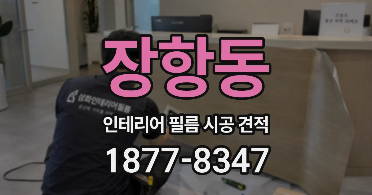 장항동 인테리어 필름 시공 견적