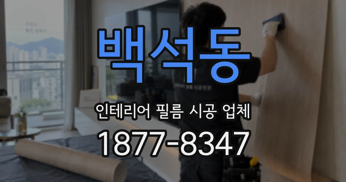 백석동 인테리어 필름 시공 업체