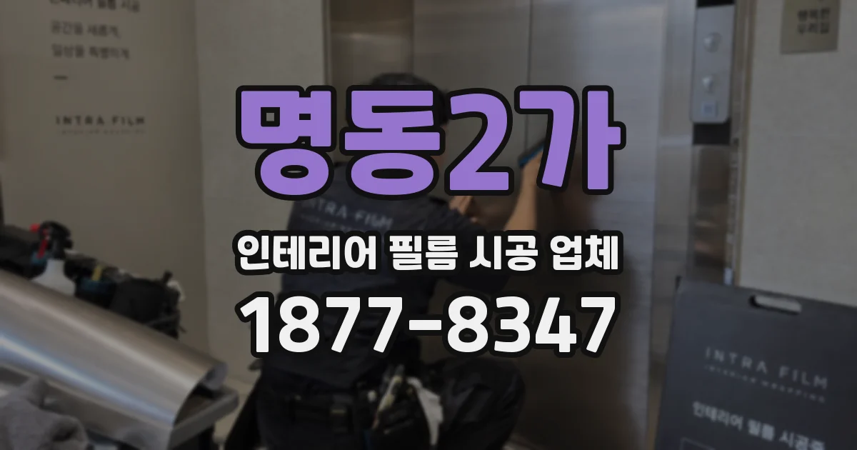 명동2가 인테리어 필름 시공 업체