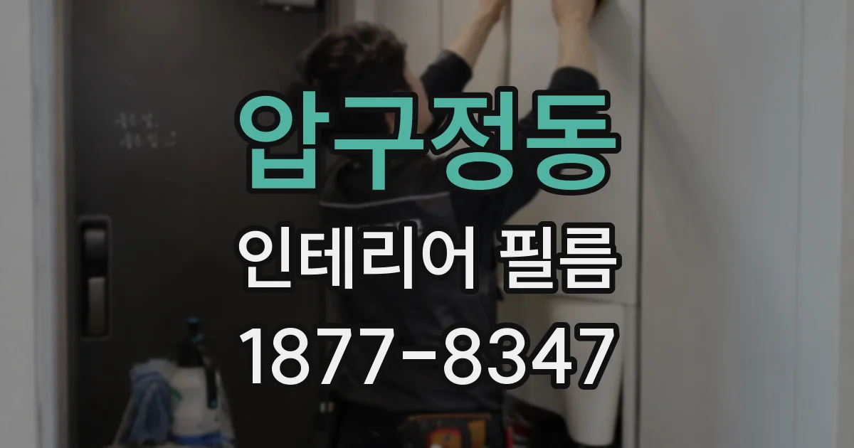 압구정동 인테리어 필름