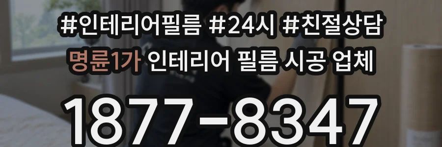 명륜1가 인테리어 필름 시공 업체