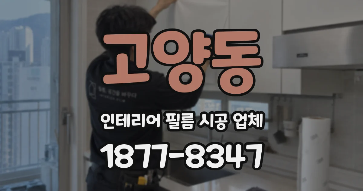 고양동 인테리어 필름 시공 업체