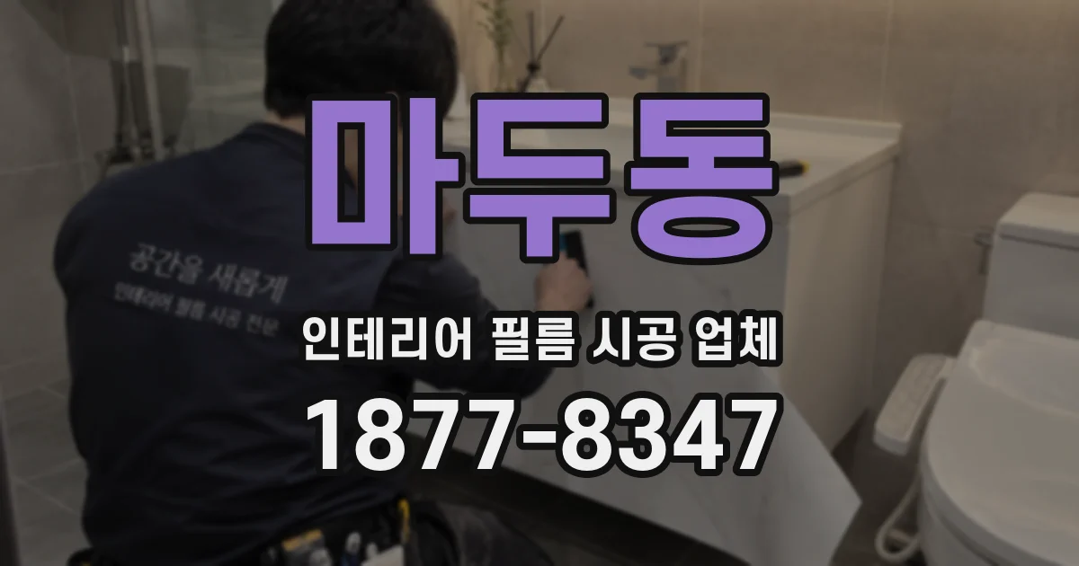 마두동 인테리어 필름 시공 업체
