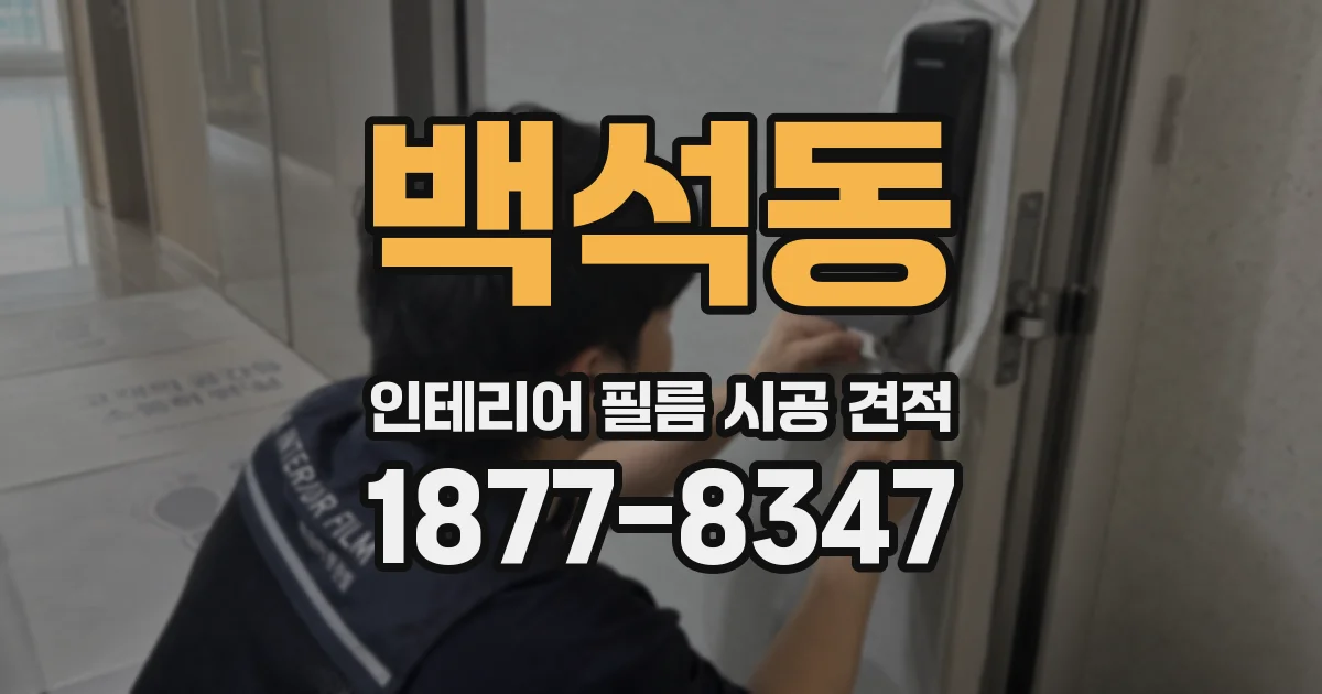 백석동 인테리어 필름 시공 견적
