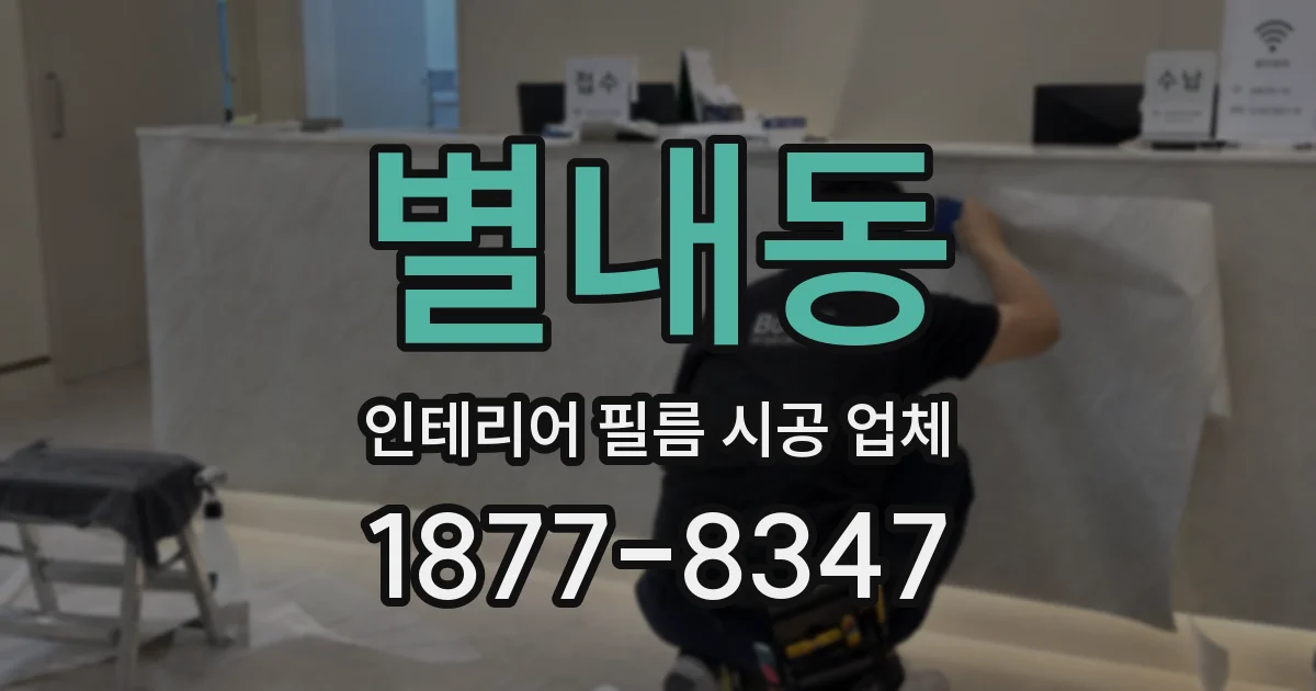별내동 인테리어 필름 시공 업체