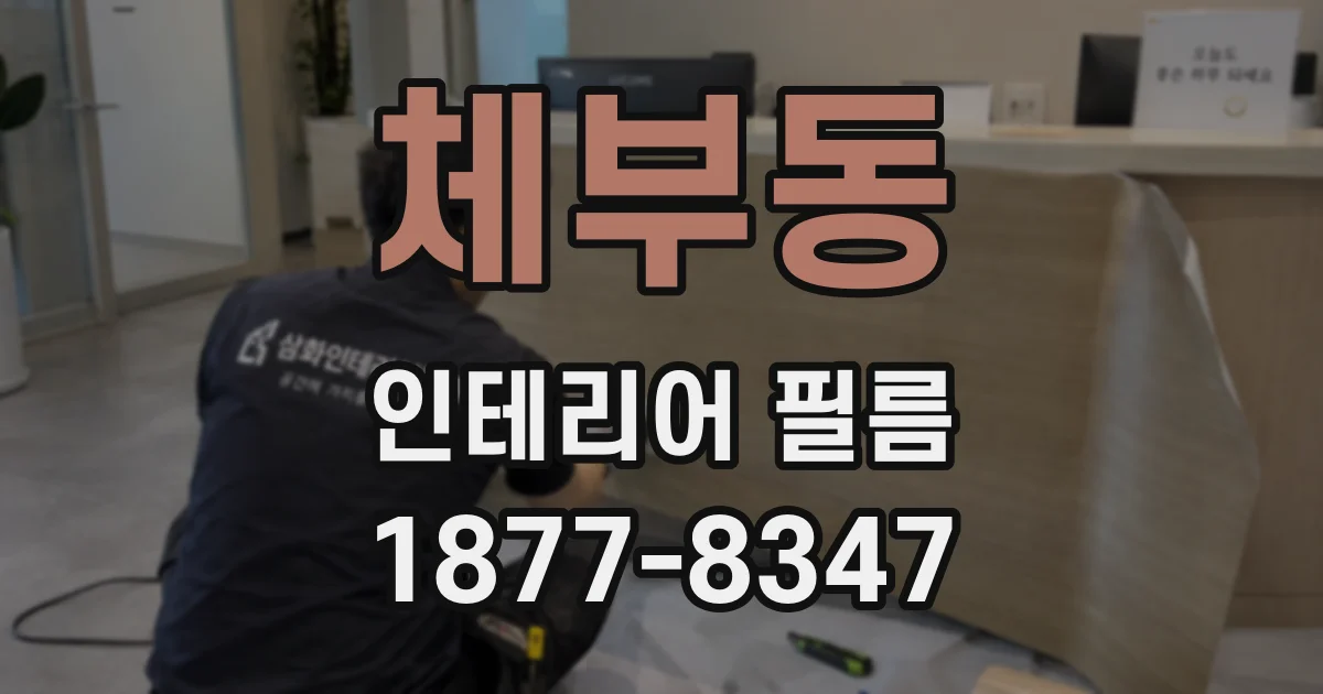 체부동 인테리어 필름