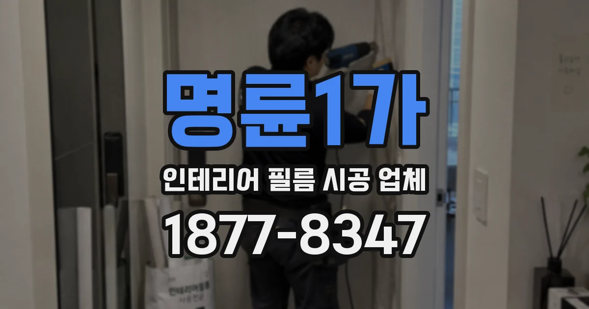 명륜1가 인테리어 필름 시공 업체