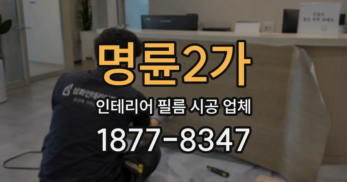 명륜2가 인테리어 필름 시공 업체