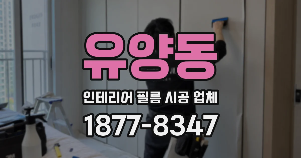 유양동 인테리어 필름 시공 업체