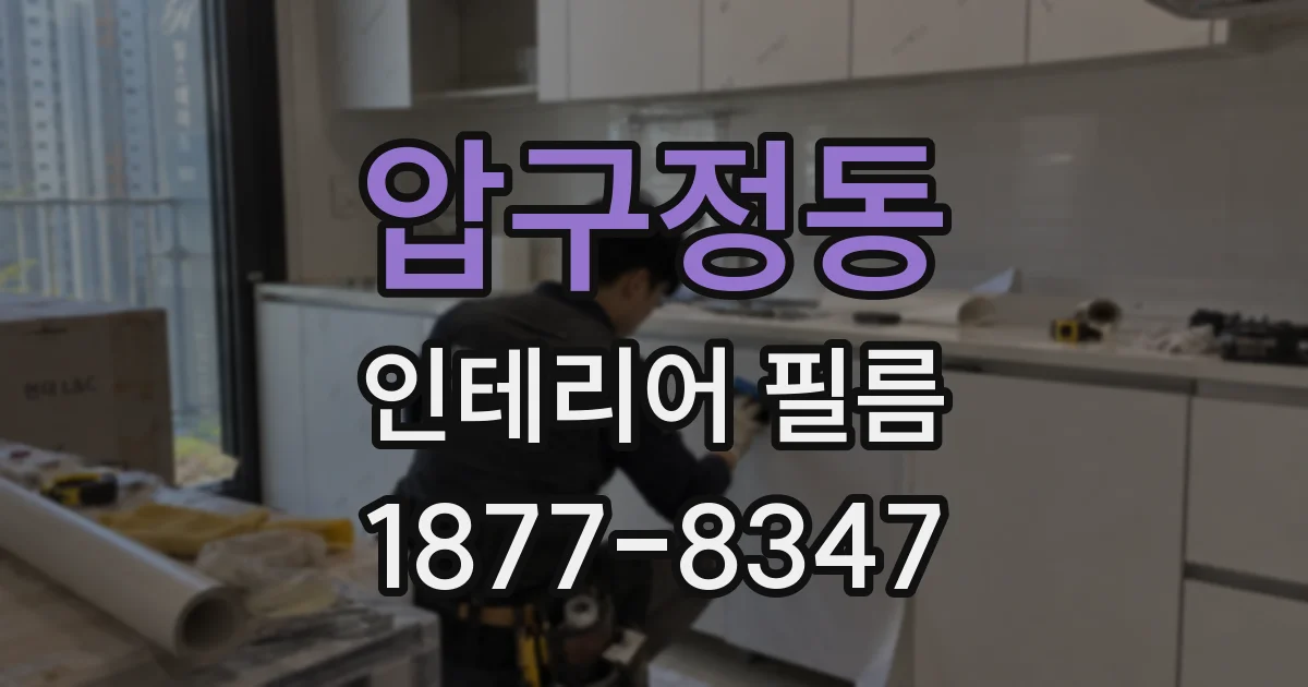 압구정동 인테리어 필름