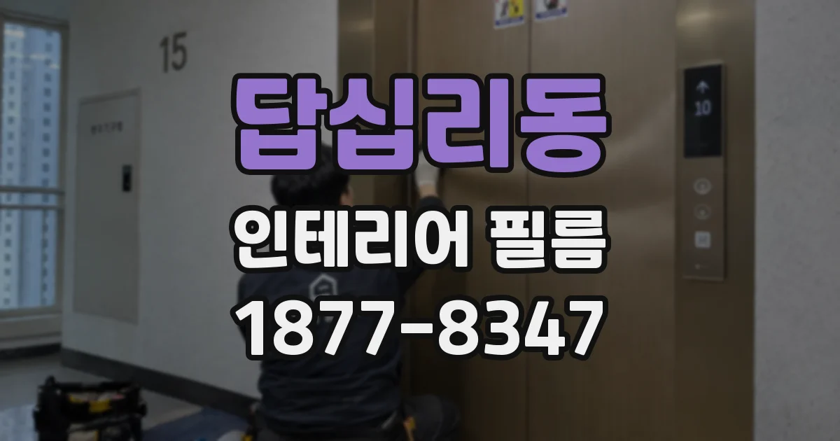 답십리동 인테리어 필름