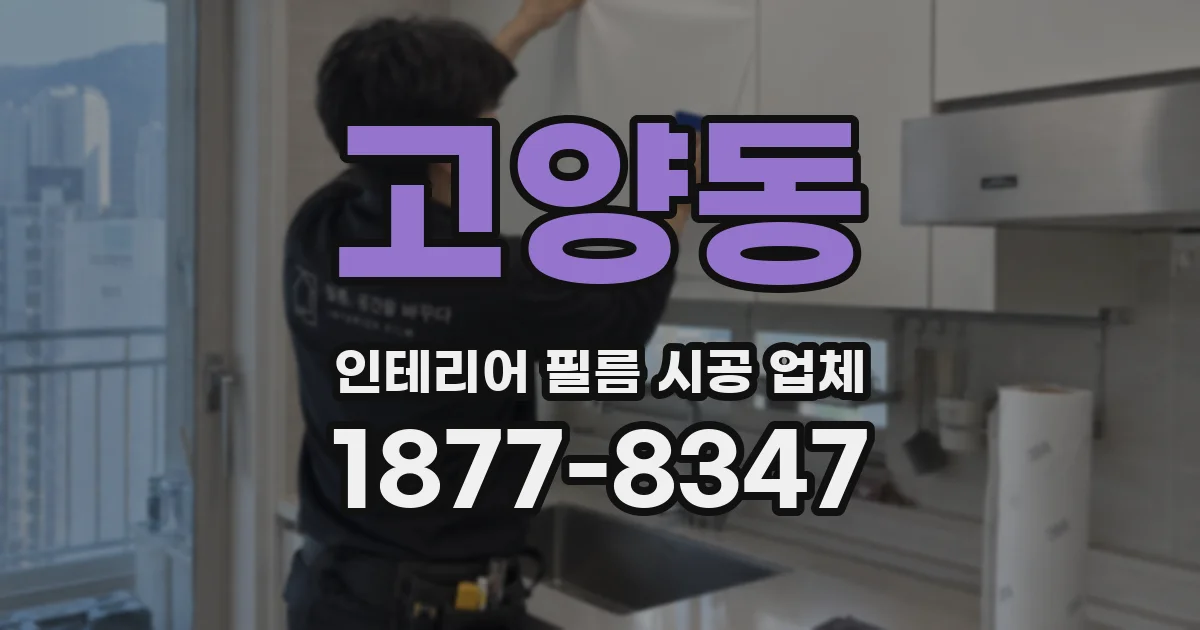 고양동 인테리어 필름 시공 업체