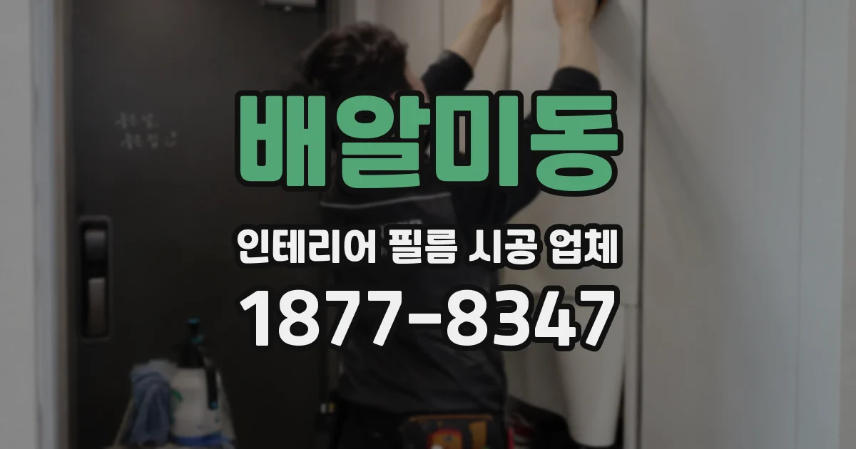 배알미동 인테리어 필름 시공 업체