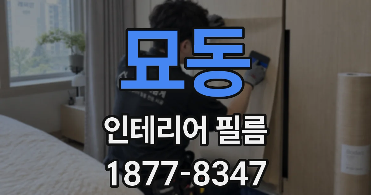 묘동 인테리어 필름