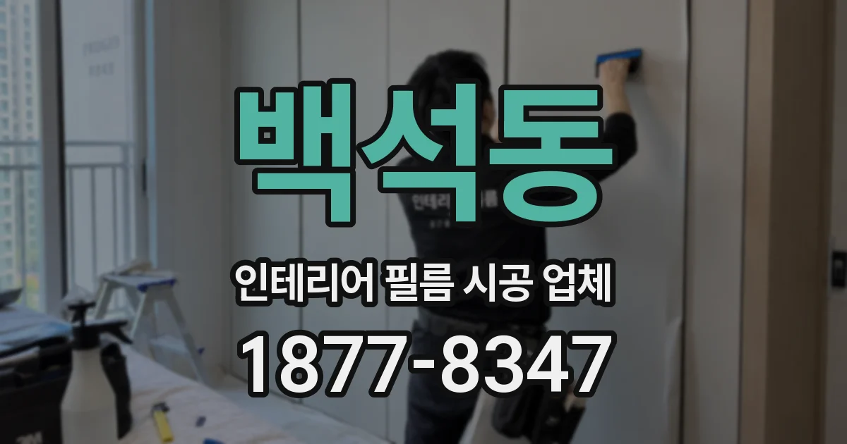 백석동 인테리어 필름 시공 업체