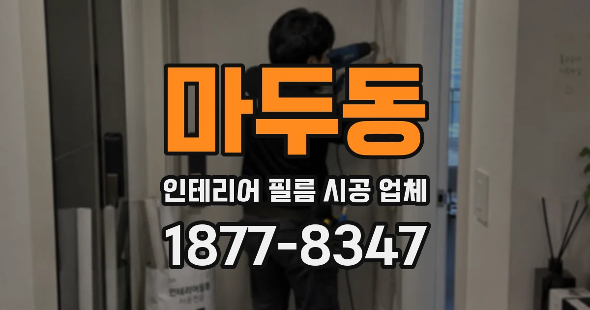 마두동 인테리어 필름 시공 업체