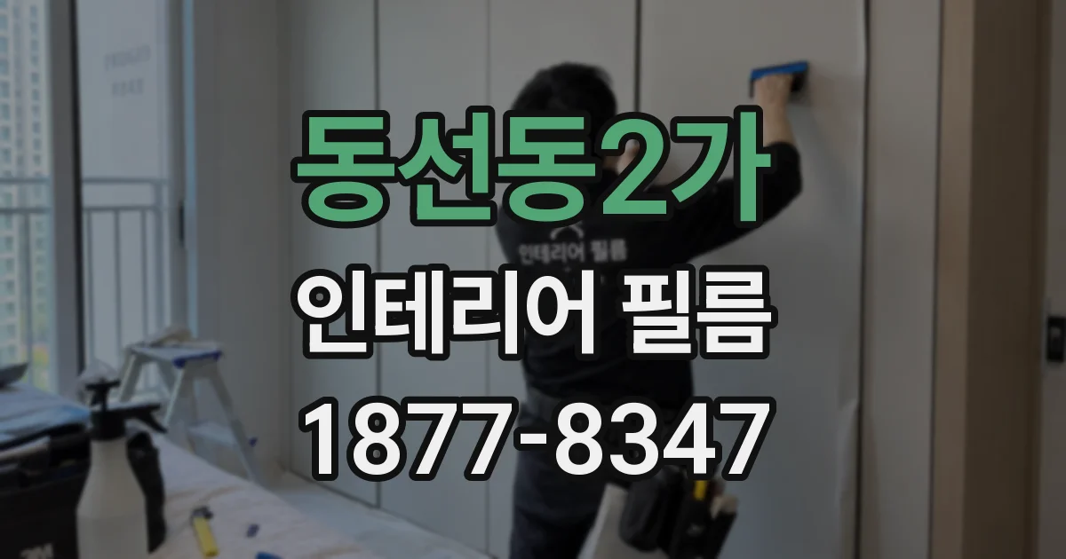 동선동2가 인테리어 필름