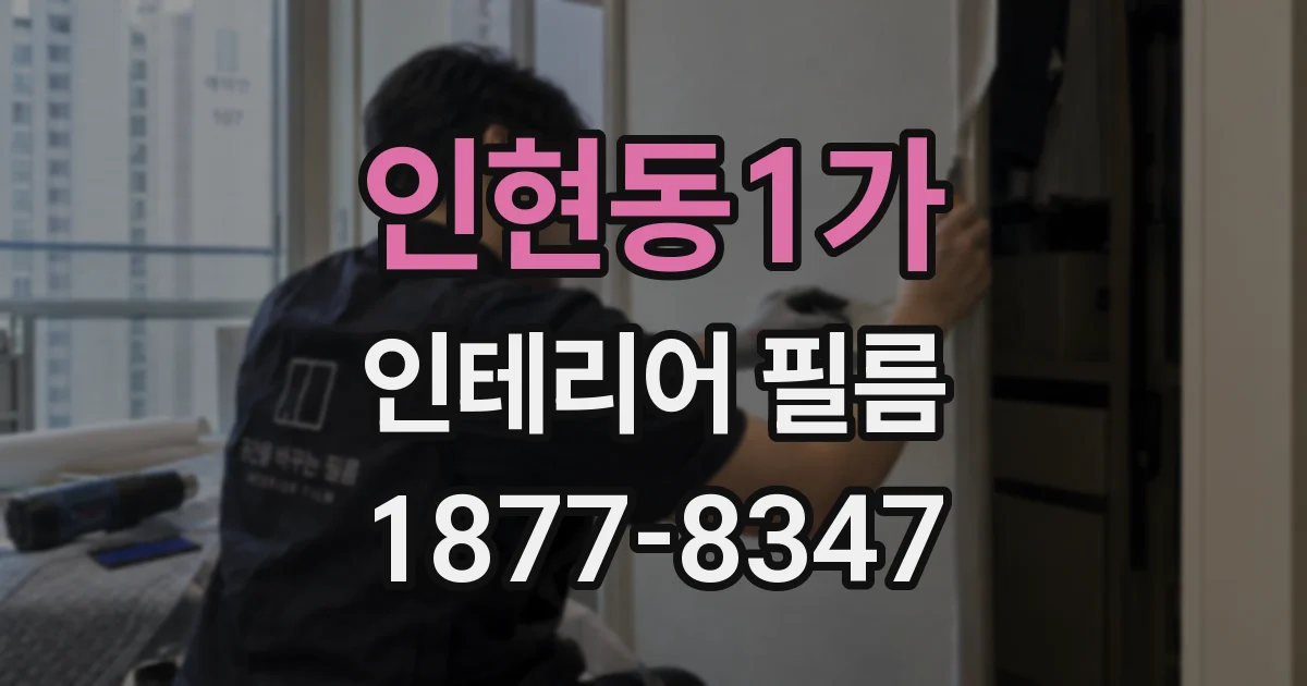 인현동1가 인테리어 필름