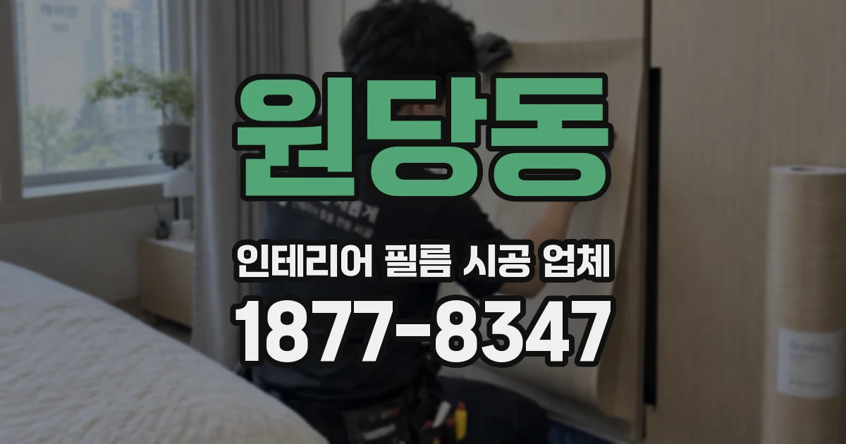 원당동 인테리어 필름 시공 업체