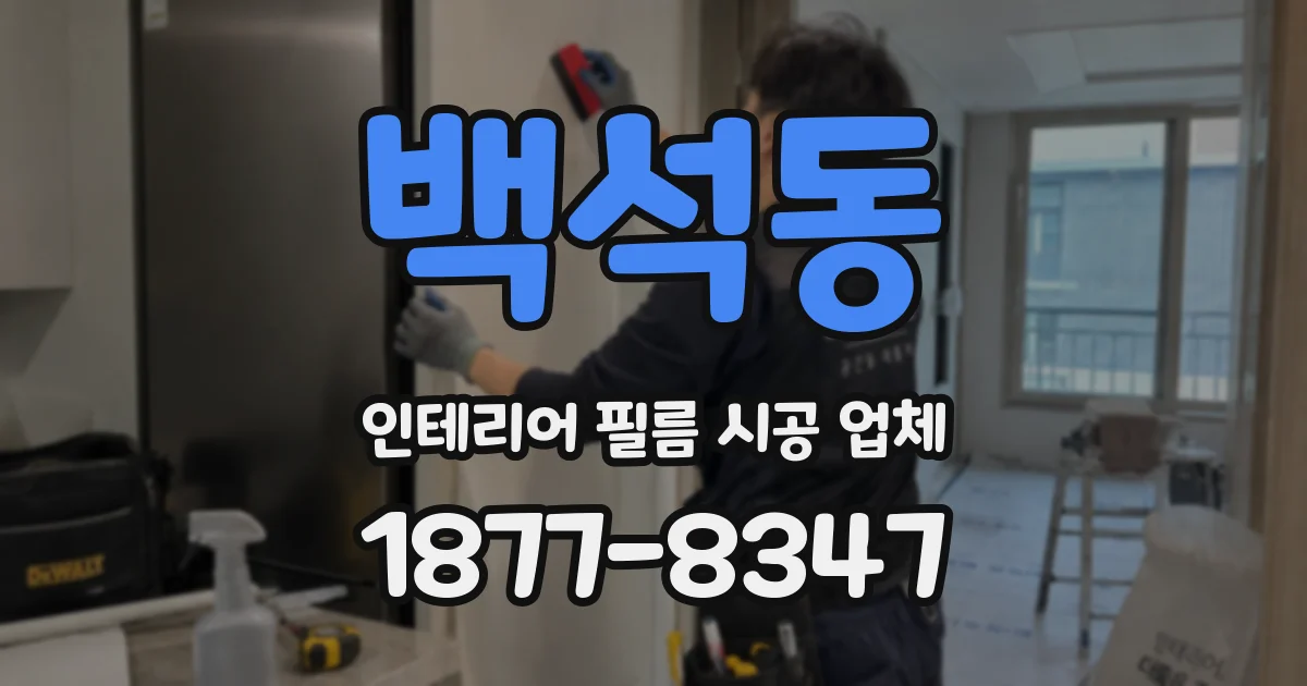 백석동 인테리어 필름 시공 업체