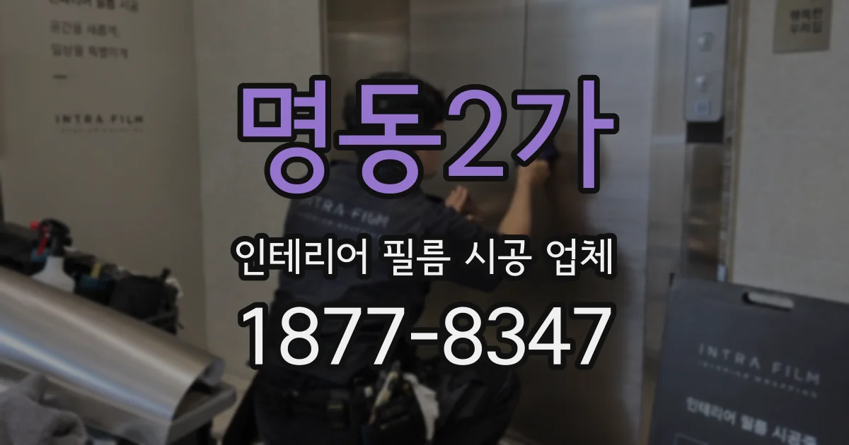 명동2가 인테리어 필름 시공 업체