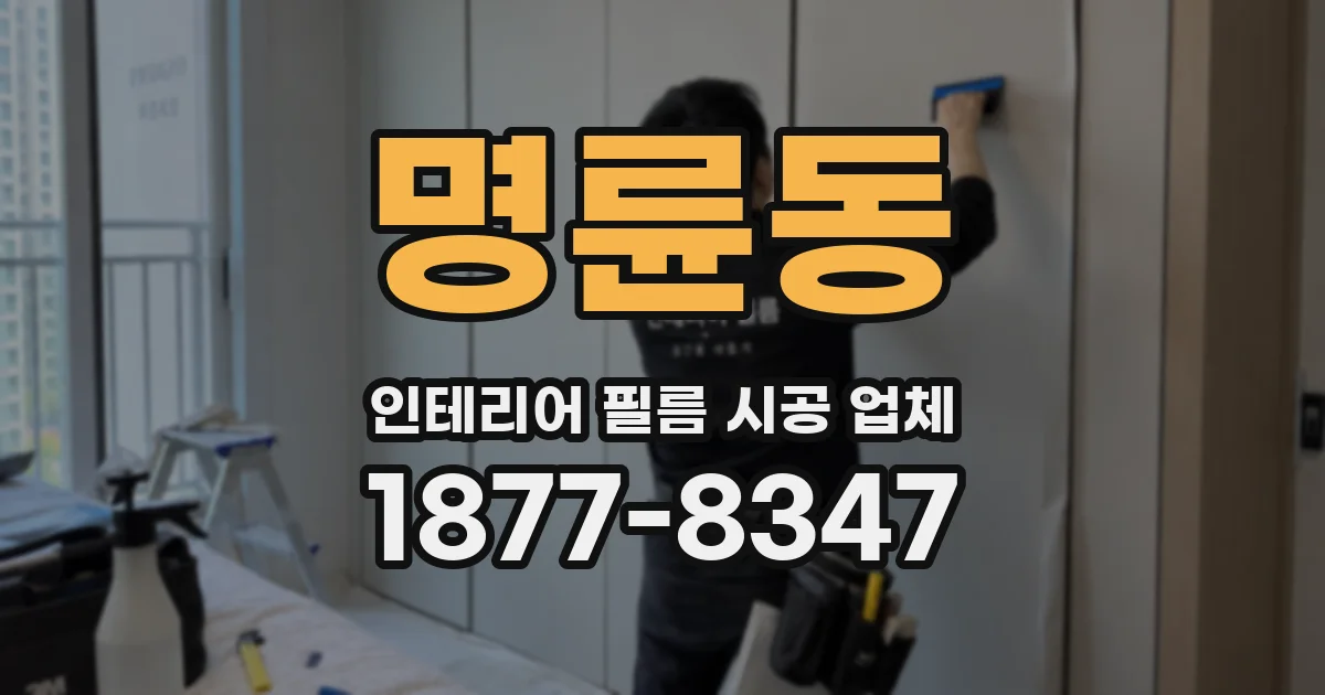 명륜동 인테리어 필름 시공 업체