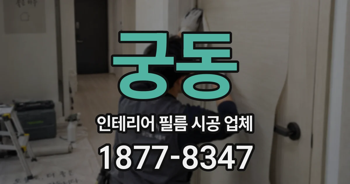 궁동 인테리어 필름 시공 업체