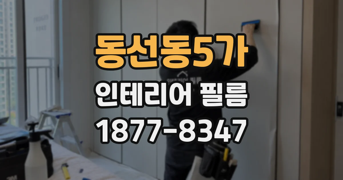 동선동5가 인테리어 필름
