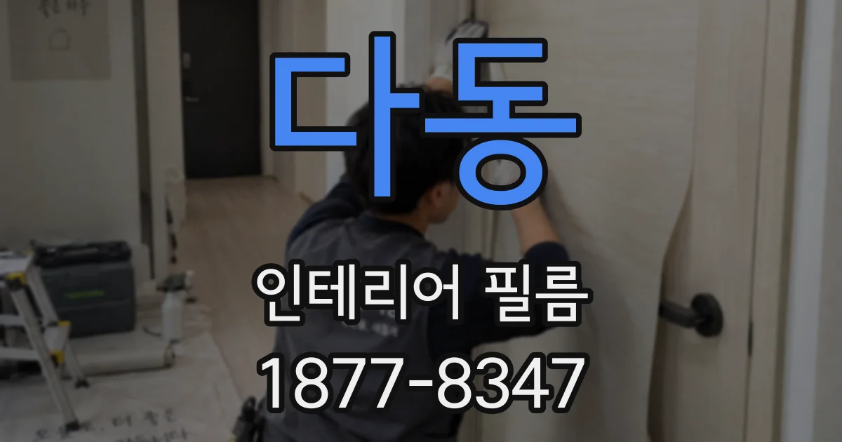 다동 인테리어 필름