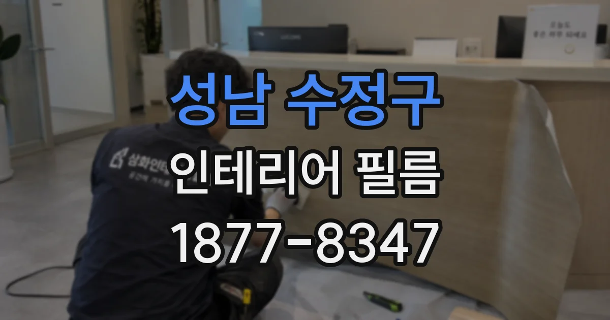성남 수정구 인테리어 필름