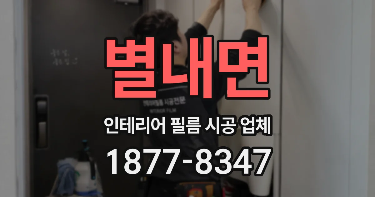 별내면 인테리어 필름 시공 업체