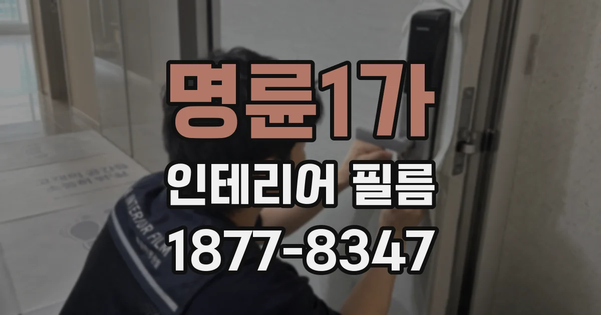 명륜1가 인테리어 필름