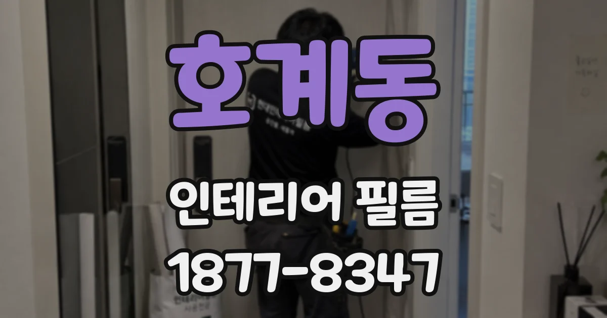 호계동 인테리어 필름