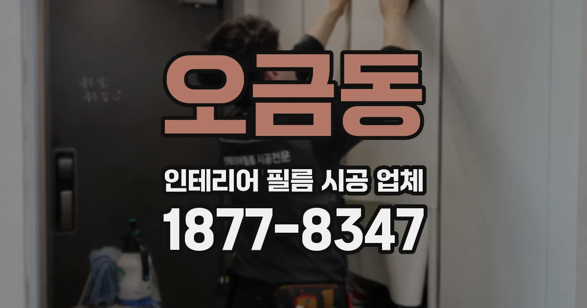 오금동 인테리어 필름 시공 업체