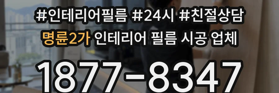 명륜2가 인테리어 필름 시공 업체