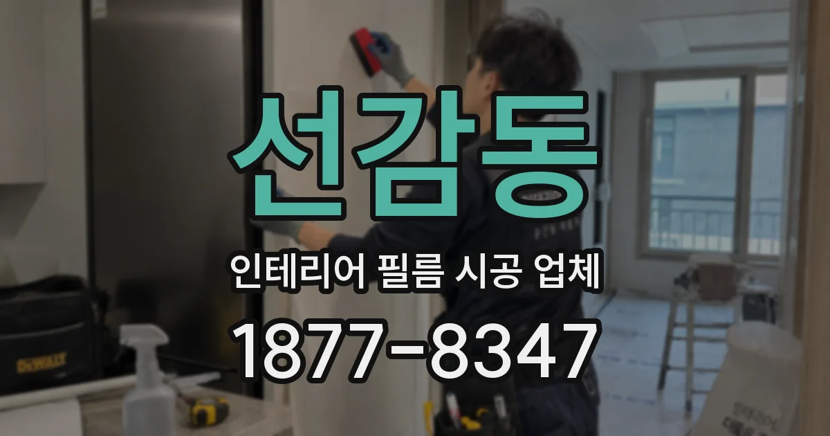 선감동 인테리어 필름 시공 업체
