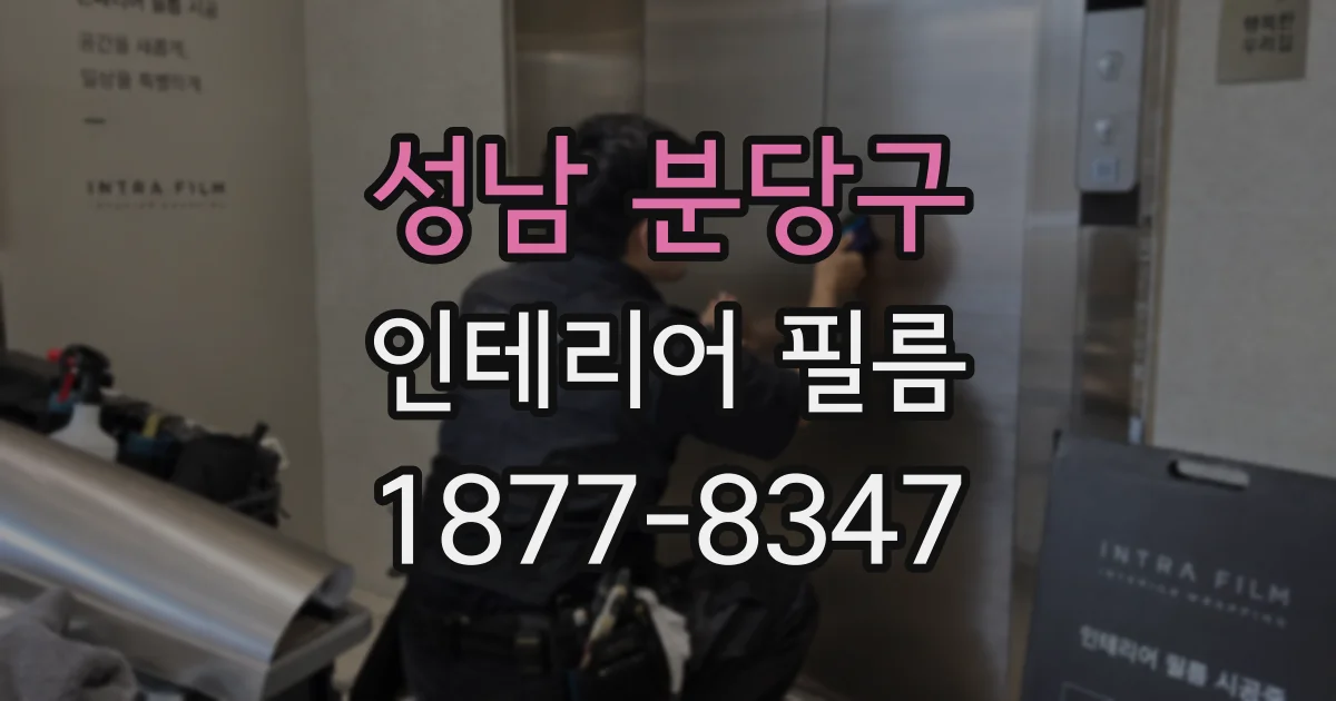성남 분당구 인테리어 필름