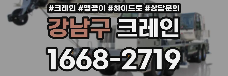 강남구 크레인