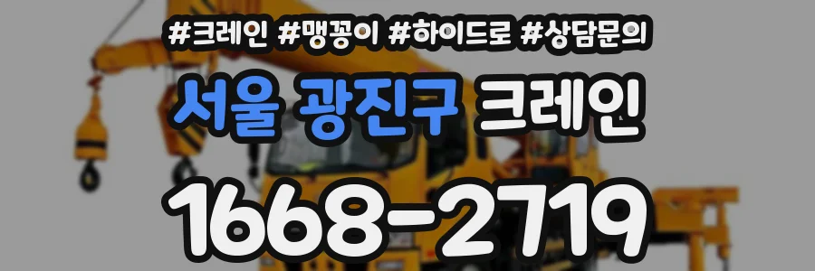 서울 광진구 크레인