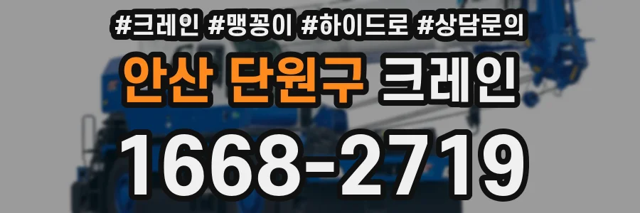 안산 단원구 크레인