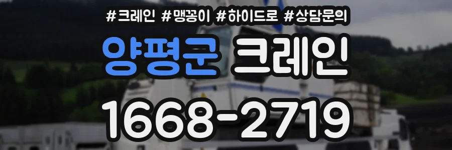 양평군 크레인