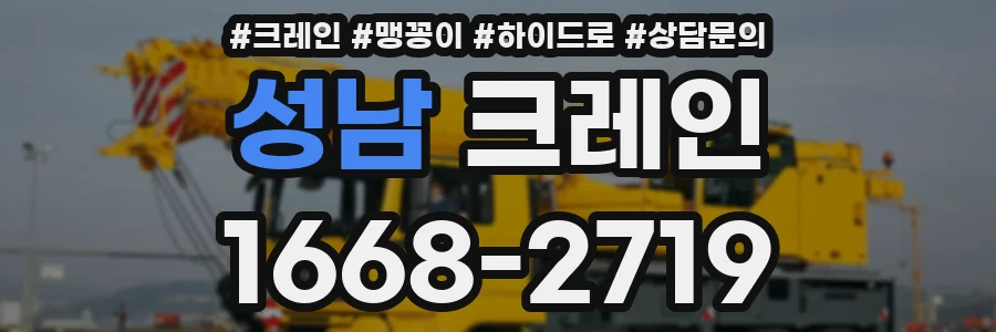 성남 크레인