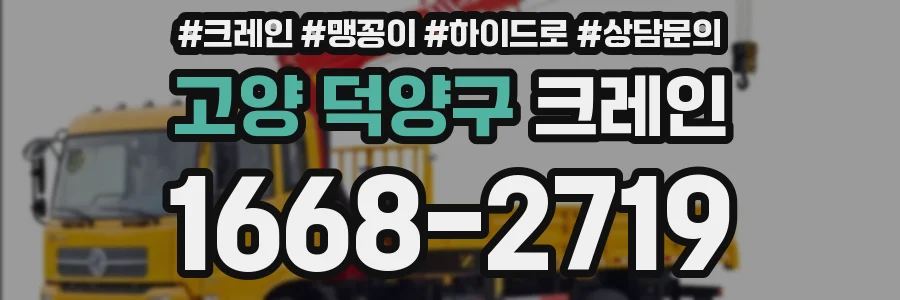 고양 덕양구 크레인