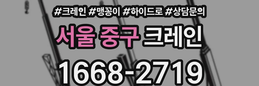 서울 중구 크레인