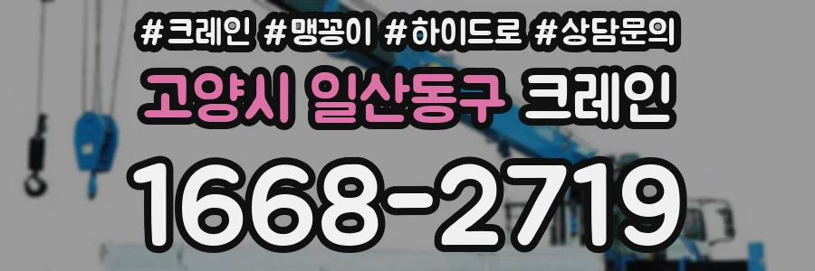 고양시 일산동구 크레인