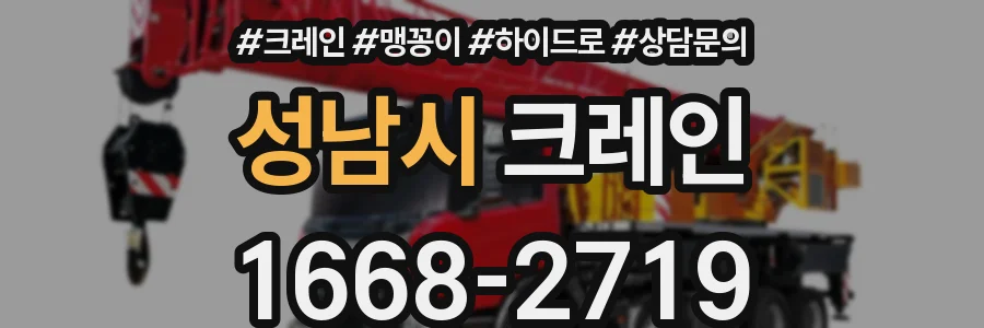 성남시 크레인