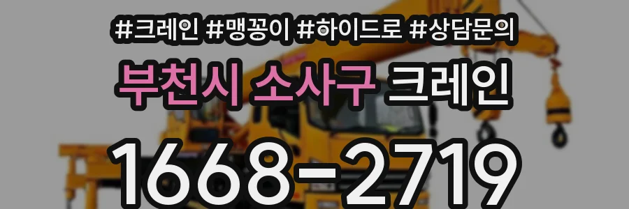 부천시 소사구 크레인
