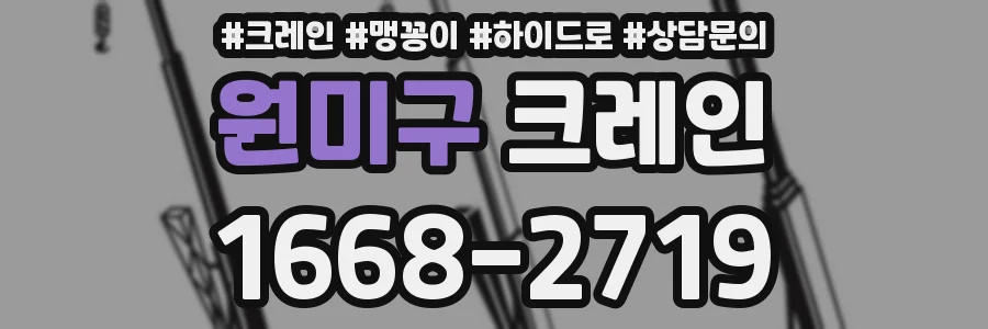 원미구 크레인