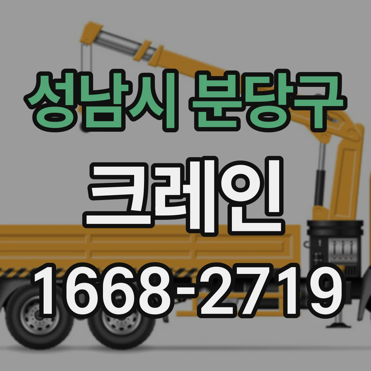 성남시 분당구 크레인