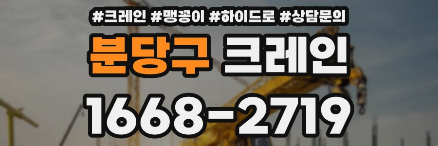분당구 크레인